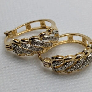 925 Huggie  earrings